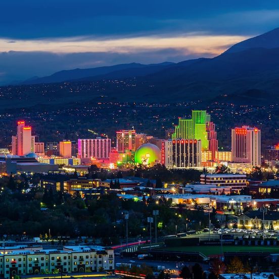 Outdoors view view of Ramada by Wyndham Reno Hotel & Casino