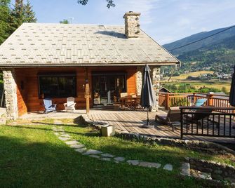 Mont Milo, Spacieux, 5ch, Sauna, Billard, Babyfoot, Borne de recharge électrique - Briançon - Patio