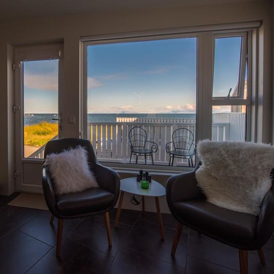 Living room view of Sea View Apartment