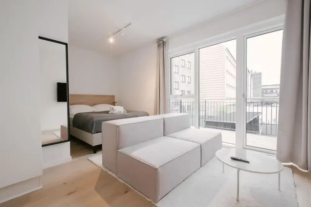 Townhouse Studio w Large Private Balcony - Copenaghen - Camera da letto