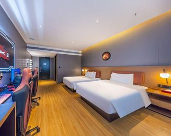 Yunik Esports Hotel (Zhangye Giant Buddha Temple & Municipal Government - Zhangye - Schlafzimmer