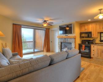 South Branch Condo 13-1 - Pet Friendly Ski in Ski out condo at Saddleback - Rangeley - Living room