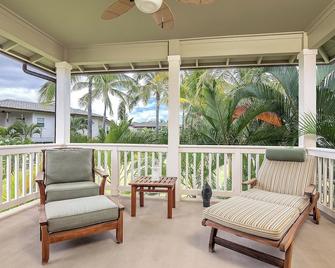 Luxury Ko Olina 2 story resort villa - 5 minutes walk to the beach! - Kapolei - Varanda