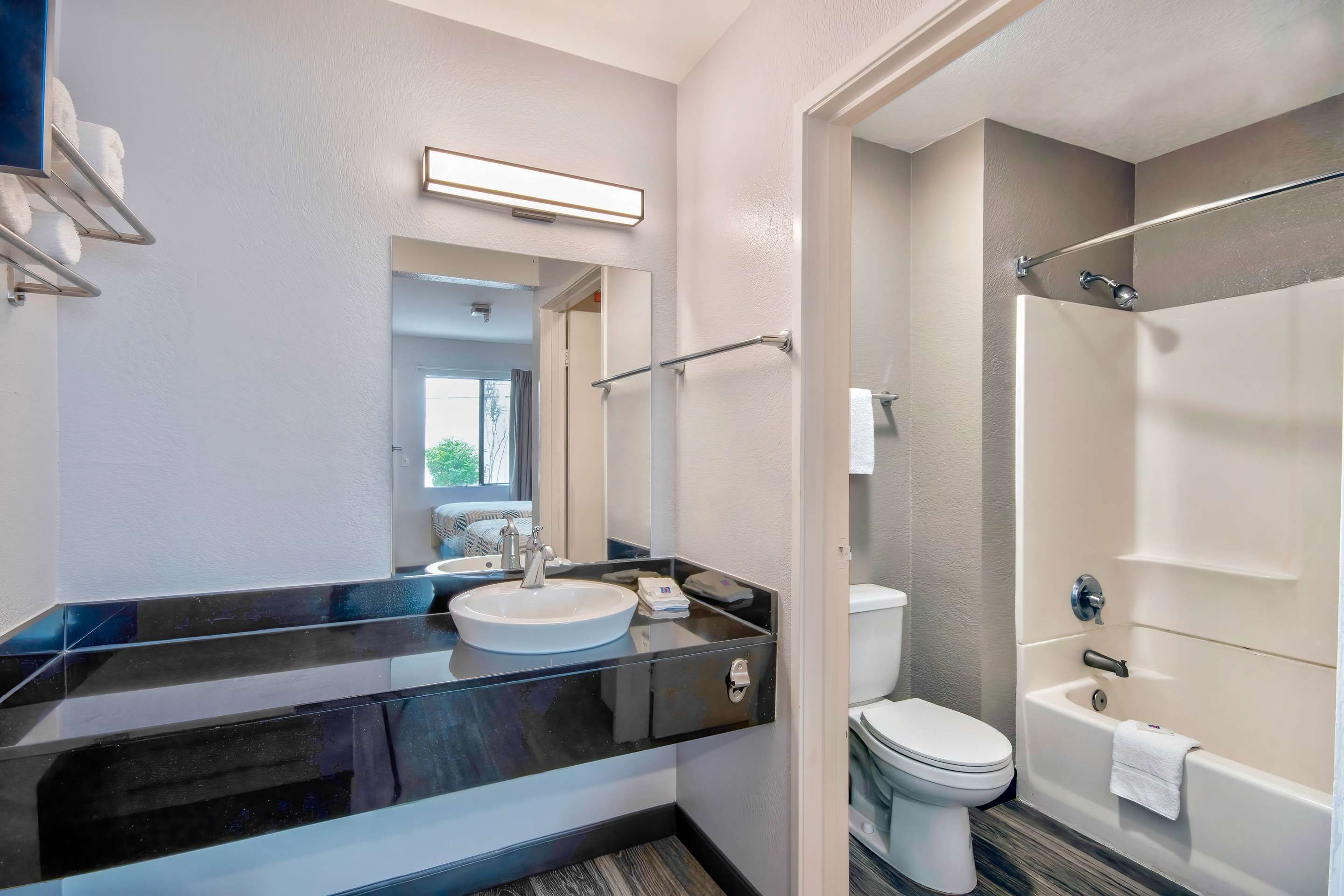 Bathroom view of Motel 6 Monterey Marina