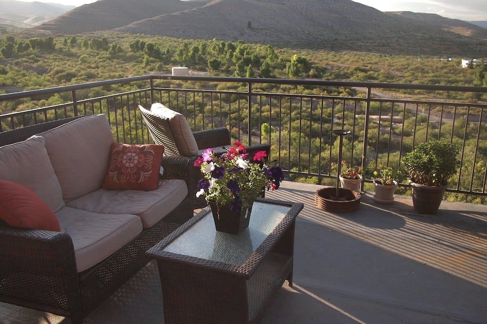 Balcony view of The Historic Clarkdale Lodge: Lovely, Self-contained Apartments