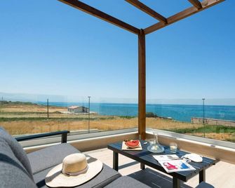 Beachfront Nymphes Aigli With Private Pool, Children Area & Bbq - Skaleta - Balkon