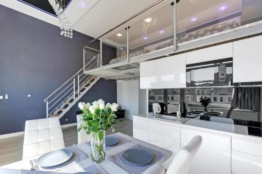 بانوراما - ذا فيو أوف جدانسك باي إيليت أبارتمنتس - غدانسك - غرفة طعام