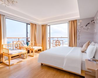 Guangzhou Royal River Waifiden Apartment-Canton Fair Free Shuttle Bus - Guangzhou - Schlafzimmer