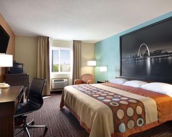 Super 8 by Wyndham Fairview Heights-St. Louis - Fairview Heights - Bedroom