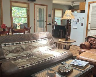 Riverfront direct access to trout river with tranquil views - Burnsville - Living room
