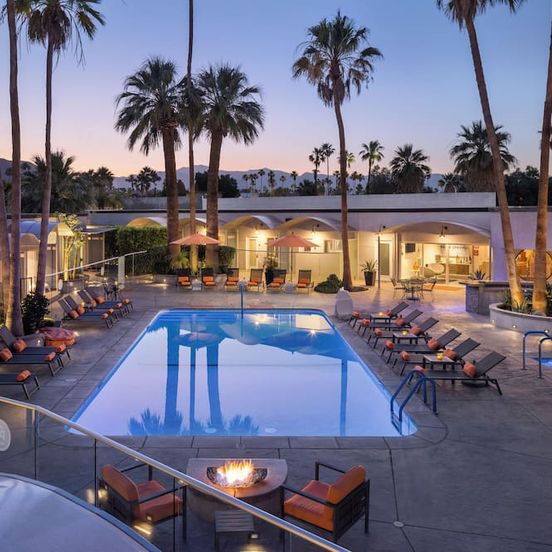 Pool view of The Palm Springs Hotel