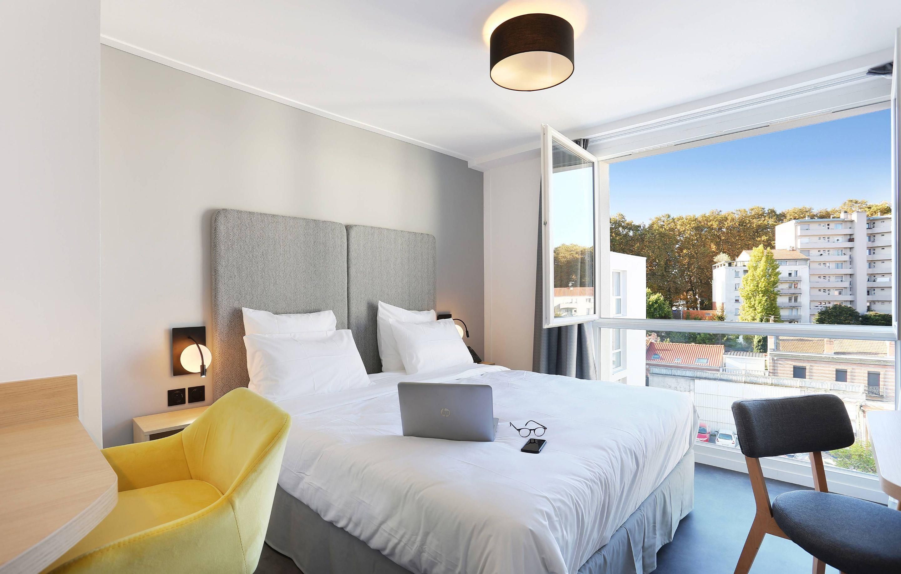 أبارت هوتل أوداليز سيتي سنتر كومبان كافاريلي - تولوز - غرفة نوم