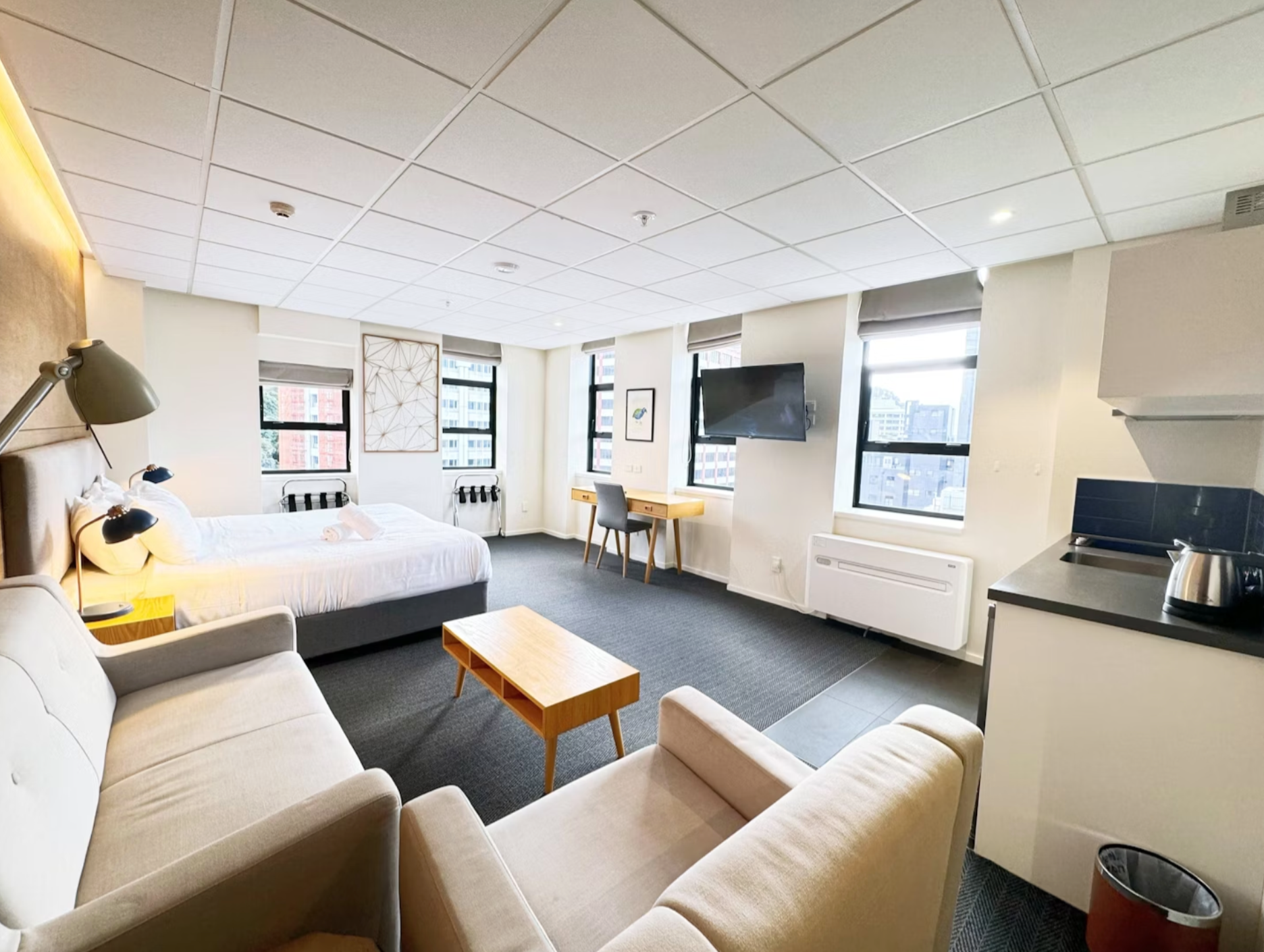 Park Hotel, Lambton Quay - וולינגטון - חדר שינה