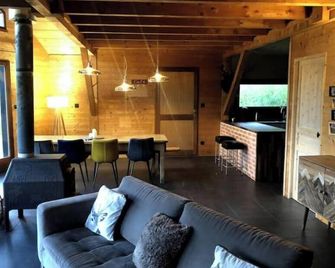 Joli Chalet Face au Plomb du Cantal - Saint-Jacques-des-Blats - Salon