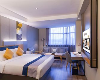 Home Inn Style Shijiazhuang Railway University Yitang Metro Station - Shijiazhuang - Schlafzimmer