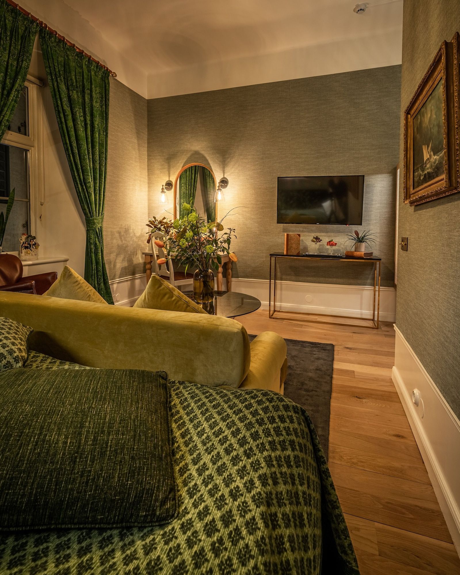 Living room view of Victory Hotel