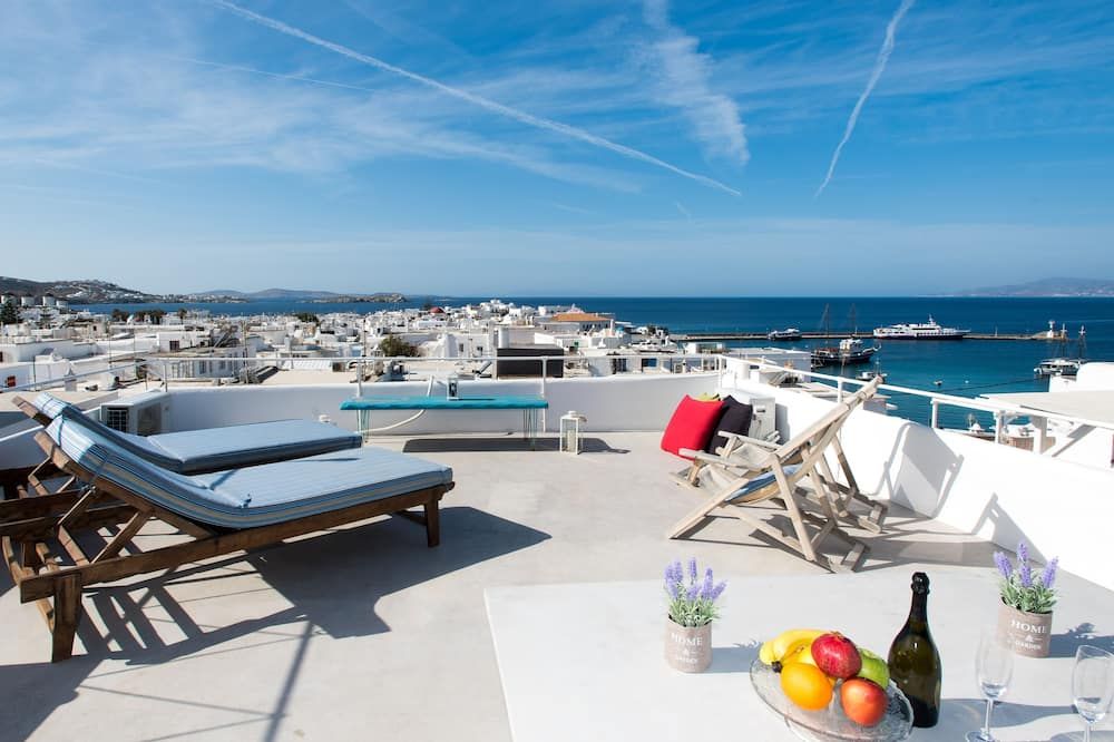 Mykonos Panorama with Private Terrace & Sea View - Mikonos - Balkon