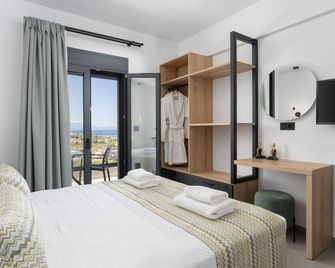 Villa Solaire - With 2 Private Pools & Sauna - Sfakaki - Bedroom