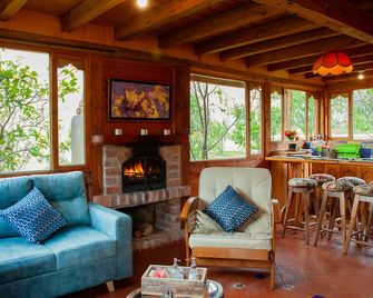 'Acogedora Cabaña Ojo de Agua en Villa de Leyva -Vistas Increíbles de las Montañas Iguaque! - Villa de Leyva - Sala de estar