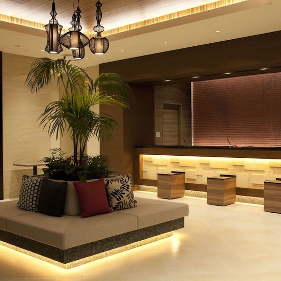 Lobby view of Almont Hotel Naha Kenchomae