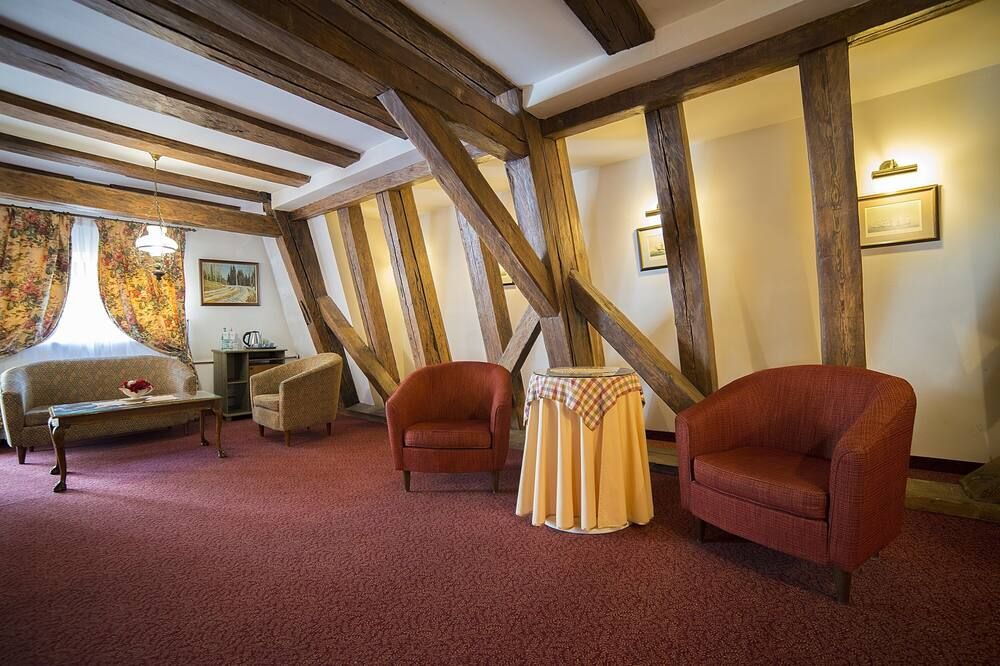 Living room view of Hotel Gutenbergs