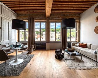 Le Loft Ethnic - Avec Jolie Vue Sur La Saône - Lyon - Living room
