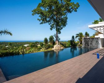 Huge Waterfall-Pool Villa with Jet Tub & 180° Oceanview - Cabarete - Pool