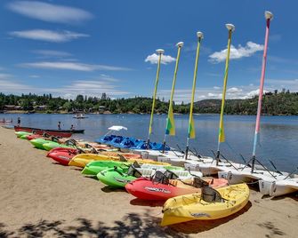 Whimsical dog-friendly cabin with fireplace & deck - close to Yosemite, skiing - Groveland - Beach