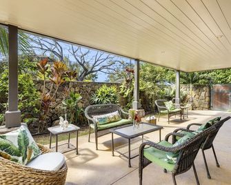 Ehukai Beach Hale: Ocean View Home With A/C, Steps From Pipeline - 푸푸케아 - 파티오