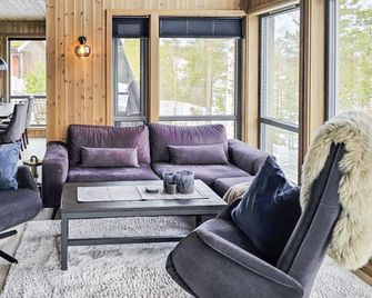 11 Person Holiday Home in Hornnes - Evje - Sala de estar