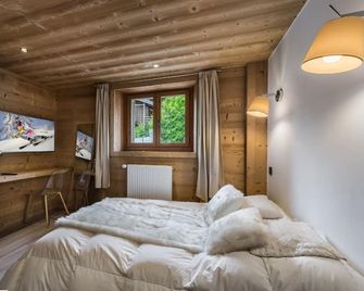 Hypercentre : Spacious, comfortable apartment - sleeps up to 8 - Megève - Bedroom