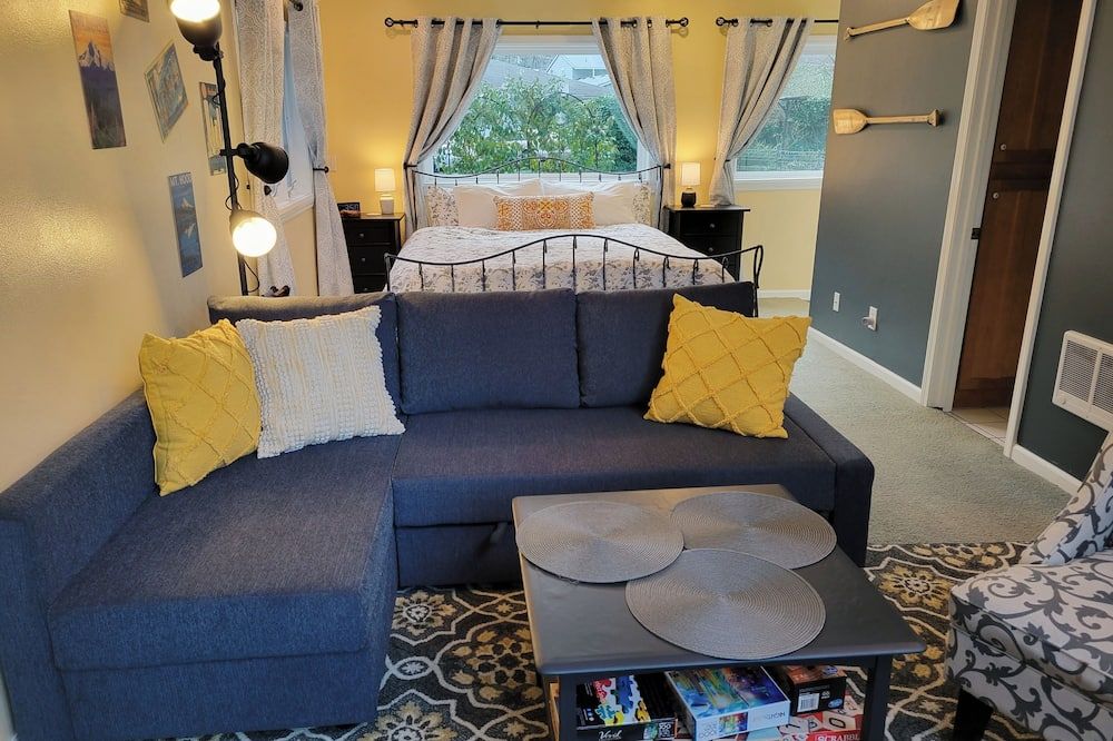 All the amenities of home with no cleaning fees and first breakfast included!