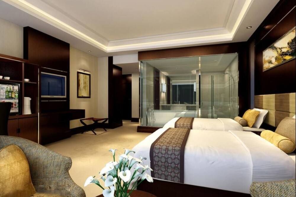Huafang Jinling International Hotel Zhangjiagang - סוג'ואו - חדר שינה