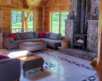 Cozy Catskill Log Home - Monticello - Living room