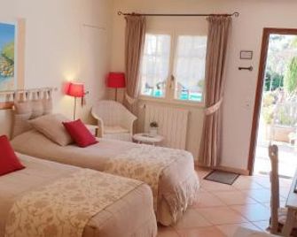 Le Mas des Cigales - Tourrettes-sur-Loup - Camera da letto