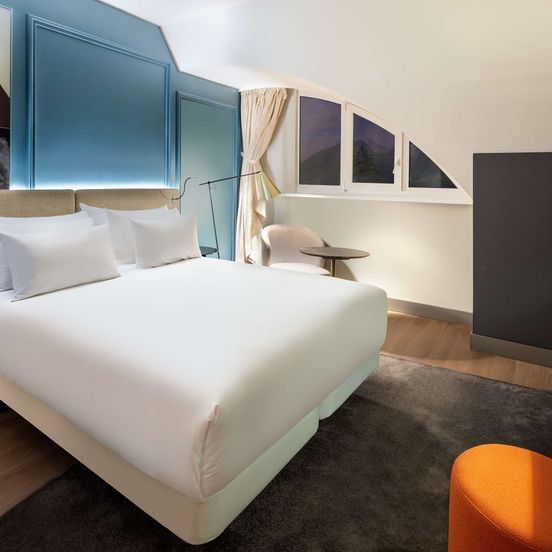 Bedroom view of NH Collection Salzburg City