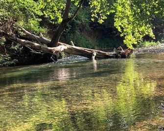 Cabin in The Trees. A true log cabin overlooking a beautiful crystal clear creek - Tahlequah