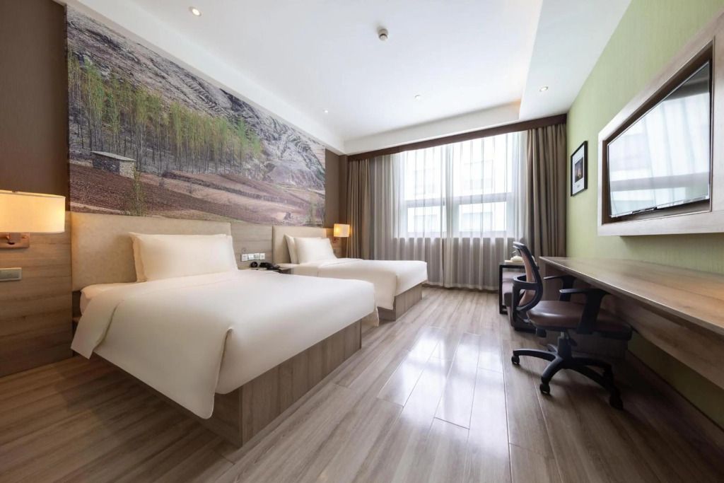 Atour Hotel Jinan High-tech Wanda Plaza Tiancheng Road - ז'ינאן - חדר שינה