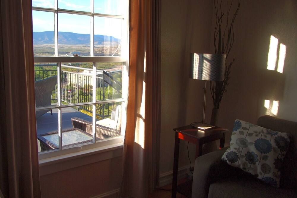 Living room view of The Historic Clarkdale Lodge: Lovely, Self-contained Apartments