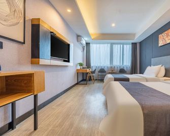 Up And In Hotel Jiangsu Yancheng Tinghu District Yancheng Bridge - Yancheng - Schlafzimmer