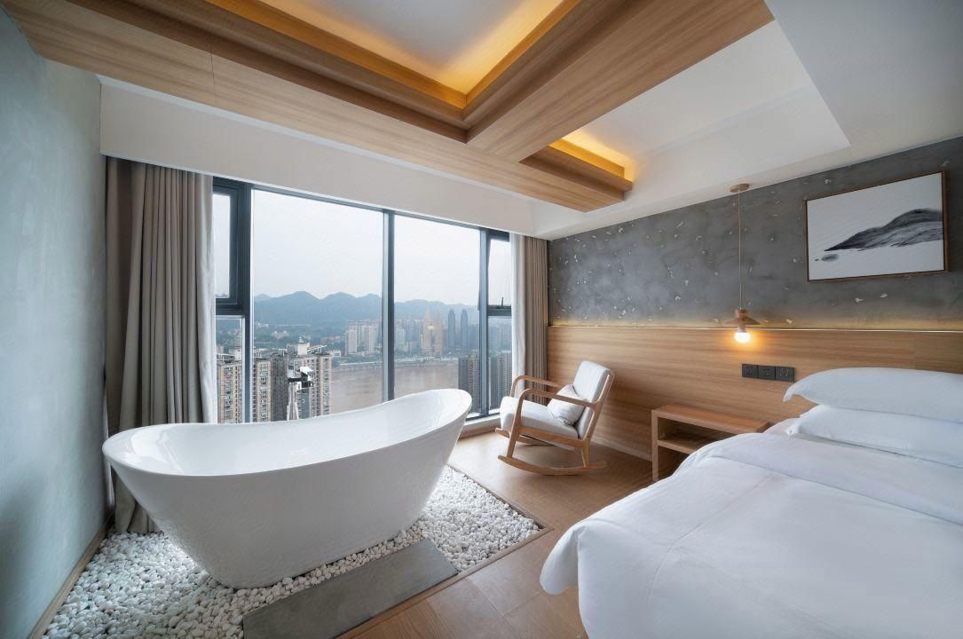 Chongqing Golden View Hotel - צ'ונגקינג - חדר שינה