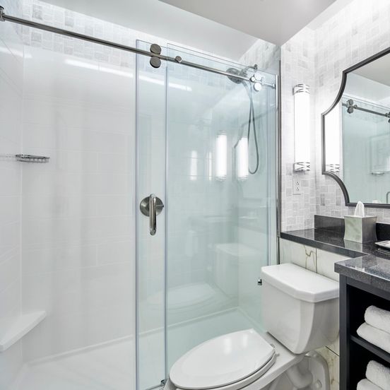 Bathroom view of Hotel Indigo Cleveland Downtown, An IHG Hotel