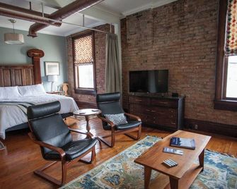 Heaven Hip Downtown Livingston Loft - Livingston - Schlafzimmer
