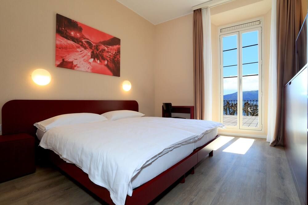 Hotel Elvezia Ascona - אזקונה - חדר שינה