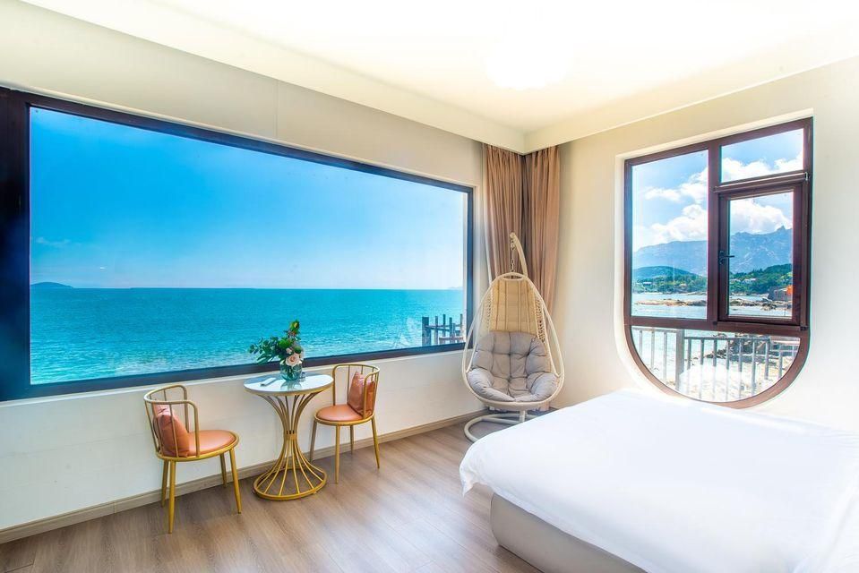 Lushan Lanxinghai Homestay - تشينغداو - غرفة نوم