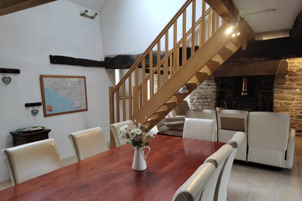 Maison Bretonne Familiale - vue Nature - Redon - Dining room