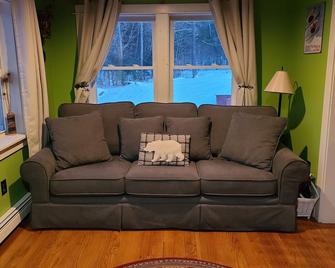 Secluded Lodge near Whiteface Mountain & Adirondack Wildlife Refuge with Hot Tub - Wilmington - Living room