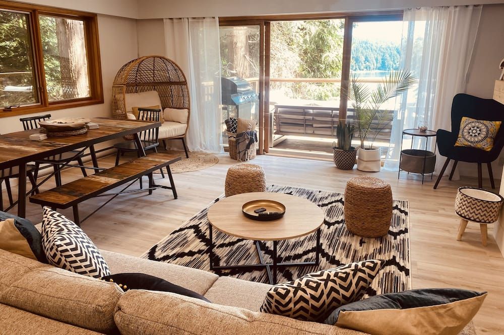 #Slowtravel+Wellness~woodfired hot tub, cold plunge, sauna, forestbathing, beach - Halfmoon Bay - Sala de estar