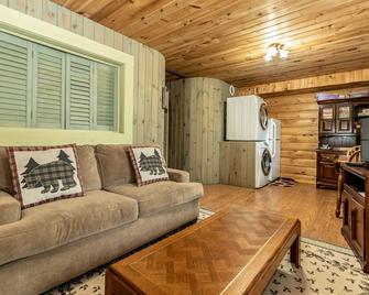 Luxurious Log Cabin in Woods on Keuka Lake w Prvt Dock & Lake Front - Hammondsport - Sala de estar