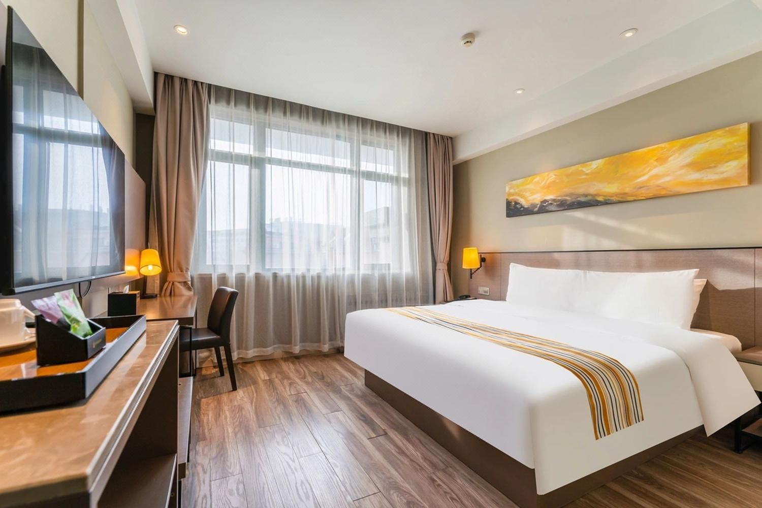 Home Inn Plus Shanghai Hongkou Football Stadium Chifeng Road Metro Station - שנחאי - חדר שינה